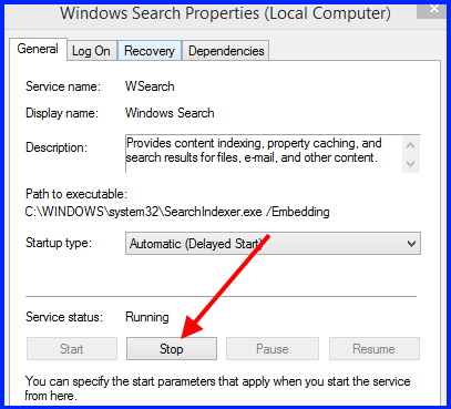 windows search missing