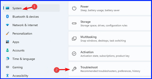 Windows 11 troubleshooters