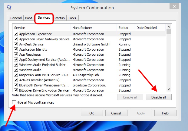 Windows 11 configuration settings