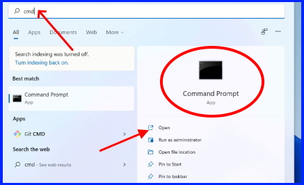 open command prompt in windows 11