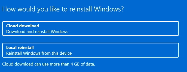 reinstall windows 11