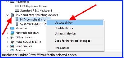 update mouse driver