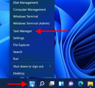 open task manager windows 11