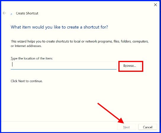 How to create Windows app shortcut