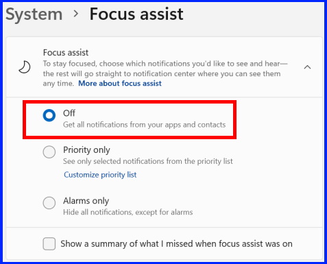 How to stop Notifications in Windows 11 / 10 Easily