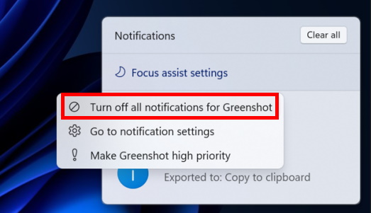 turn off notifications windows 11