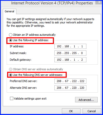 LAN ip address