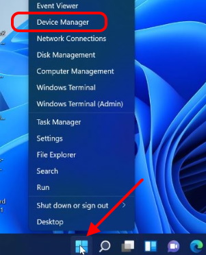 open device manager windows 11